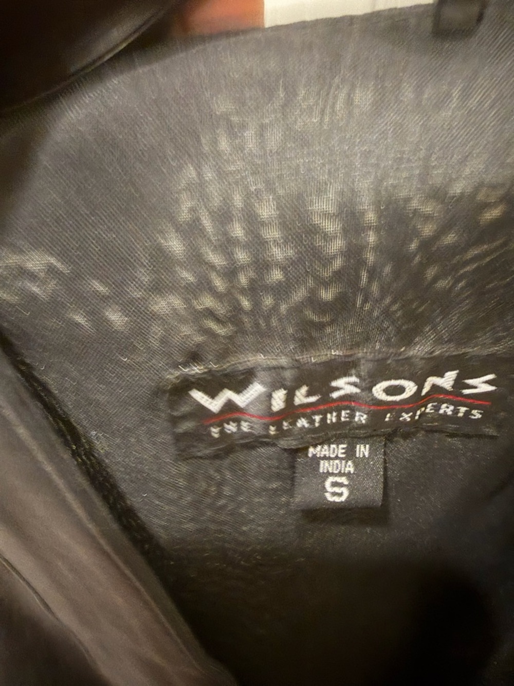 Wilson’s House of Leather Black Leather Vest - Women's Sleeveless Button Front - Picture 3 of 3